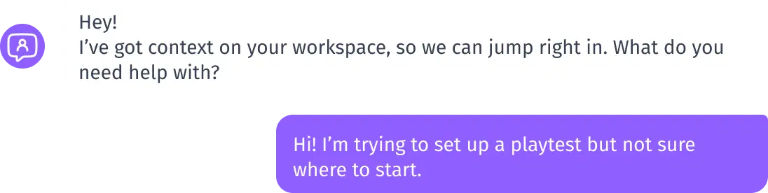 Start a live chat with the CS team